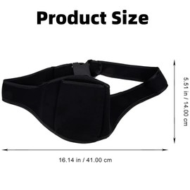 Jindizi Microphone Aerobics Bag, Mic Belt for Fitness Instructors Fitness Belt Instructor Mic Microphone Waist Holder Running Phone Wear-Resistant Polyester