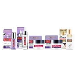 Kit Loreal Ácido Hialurónico Serums+cremas+protector Solar