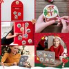 Winter Diamond Painting Magnets, 16 Pcs Christmas DIY Ornament Kits