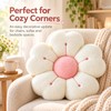 Soft Plush Daisy Flower Throw Pillow for Bed & Sofa