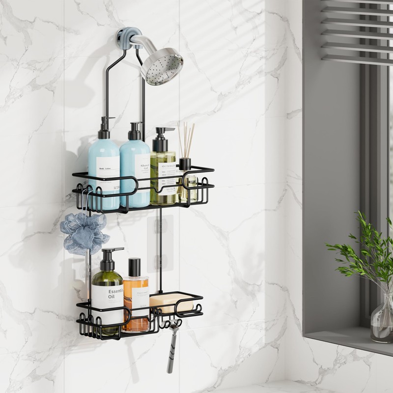 HapiRm Hanging Shower Caddy Organizer - Bathroom Organizer with 12