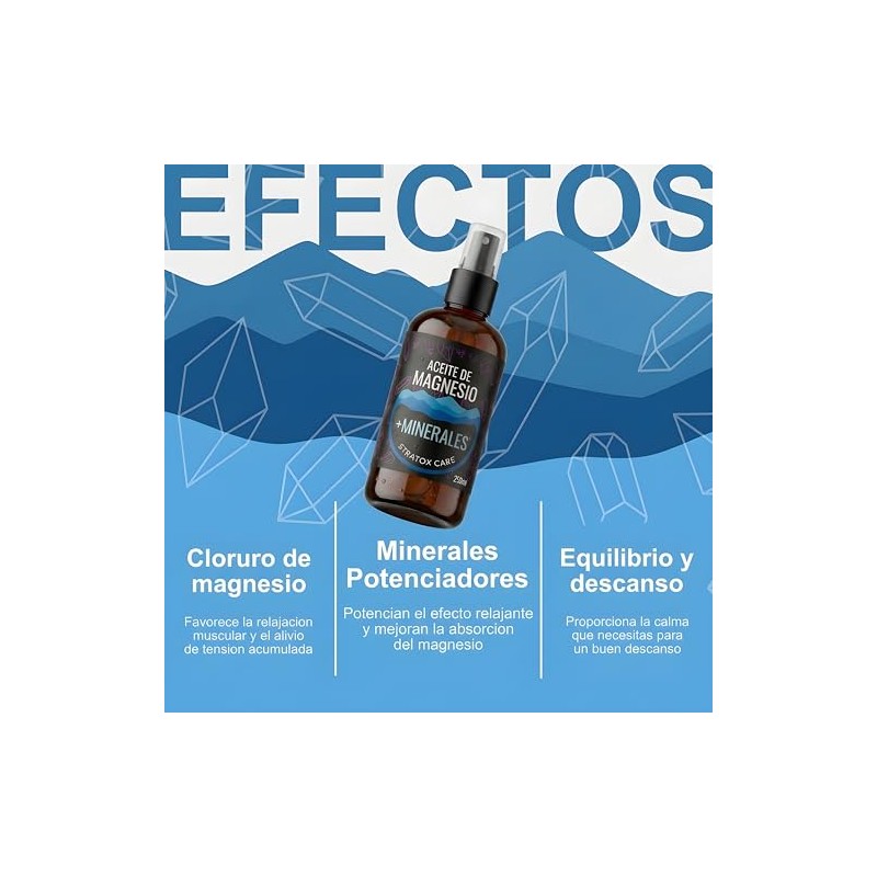 Aceite de magnesio + Minerales | 100% Puro | 250ml