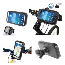 DFVmobile - Professional Support for Motorcycle Bicycle Handlebar and Rotatable Waterproof 360 for K-Touch S5 Skittles - Black