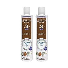 Carson Life Leave In Cream Conditioner - Repair Conditioner for Color Treated Hair - Sulfate and Paraben Free - Made with Coconut, Olive and Amla Oils, Shea Butter For Dry Damaged Hair (2 Pack)