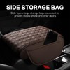 Hbxdeco Car Armrest Cushion, 12.2"×8.3" Leather Auto Memory Foam Center