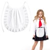 LLOUSSAK White Cosplay Waist Apron Puffy Tight Costume, Mini Apron
