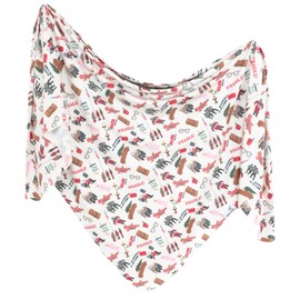 Copper Pearl Baby Swaddle Blanket - Premium Knit Baby Blanket, Large Soft Stretchy Receiving Blankets for Baby Boy and Girl, Swaddles for Newborn, Infant, and Toddler (A Christmas Story)