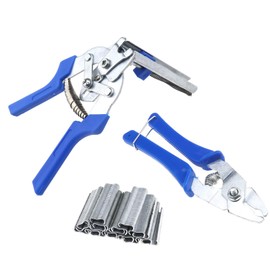 SING F LTD Hog Ring Plier Fastener Gun Hand M Staple Gun 3 in 1 Mesh Cage Wire Fencing