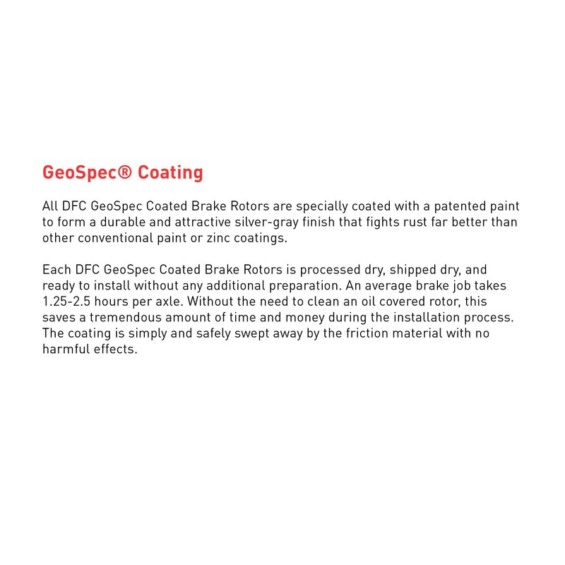 Dynamic Friction Company Front GEOSPEC Coated Brake Rotor 604-31171 (1)