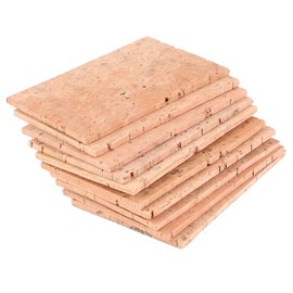 10Pcs Neck Cork, 6 * 4.1 * 0.2cm Saxophone Alto Neck Cork Sheet, Cork Sheet for Saxophone Beginner for Alto/Soprano/Tenor Saxophone