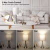 Touch Control Table Lamp, 3-Way Dimmable Bedside Lamp for Living