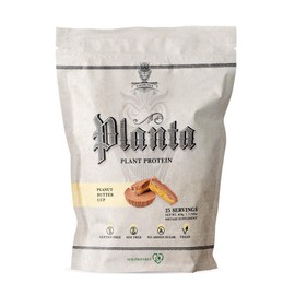 Ambrosia Planta - Premium Organic Plant-Based Protein | Vegan & Keto Friendly | Gourmet Flavors with No Bloating or Stomach Upset | Gluten & Soy Free | No Added Sugar | 25 Servings | Peanut Butter Cup