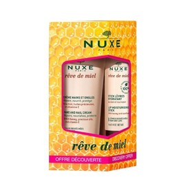 Nuxe Set Reve De Miel Hand-Nail Cream, 30ml & Lip Moisturising Stick, 4g