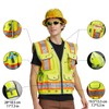 High Vis Reflective work security construction safety vest for men