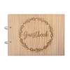 Manta Makes Wedding Guest book | wooden rustic guestbook |