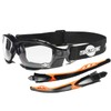 ToolFreak Spoggles Safety Glasses, EN166F Rated, Foam Padded, Clear Distortion