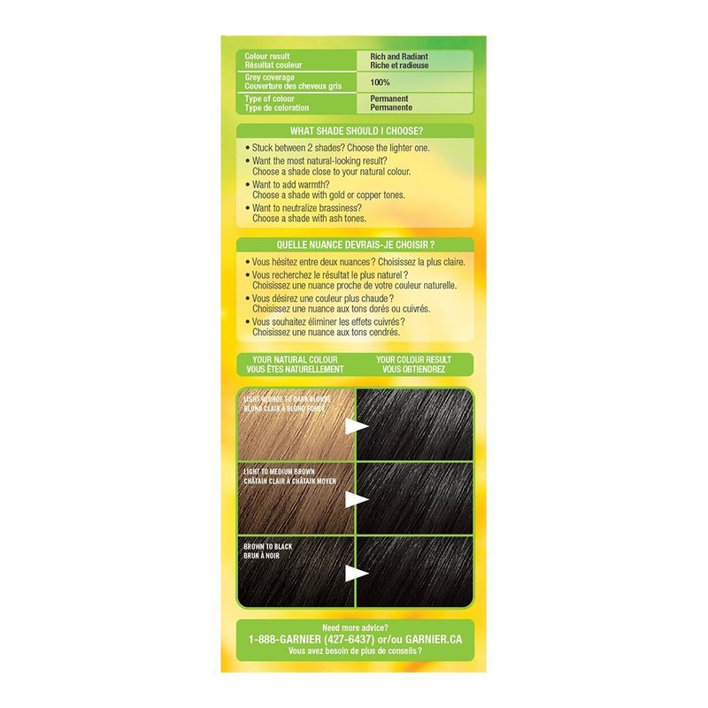 Garnier Nutrisse Cream, Permanent Hair Colour, 10 Natural Black, 100%