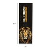 Dicksons Be Strong and Courageous Golden Lion 6.5 inch Paper