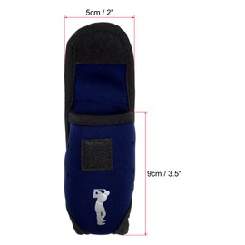 PATIKIL Golf Ball Waist Bag with Tee Holder, Buckle, Clip for Belt Storage, Dark Blue