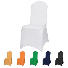 DREAMANIA Banquet Chair Covers - 30PCS Upgraded Stretch Dining Chair Covers - Protector for Wedding Holidays Banquet Party Celebration Event Hotel(White)