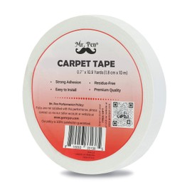 Mr. Pen- Double Sided Carpet Tape, 0.7 inch x 10.9 Yard, Carpet Tape, Rug Gripper, Rug Tape, Carpet Tape for Wood Floors, Carpet Tape Double Sided, Rug Slip Stopper, Rug Anti Slip, Carpet Adhesive