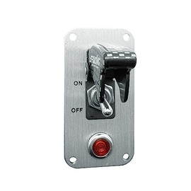 Simoni Racing ISR/3C-L Universal Switch Chrome Panel, White Cromo