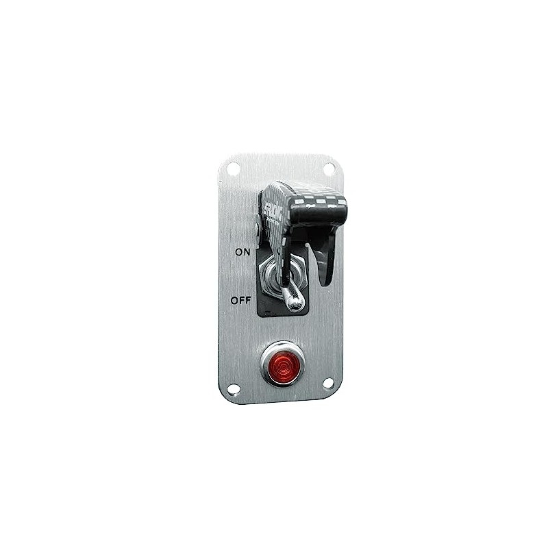 Simoni Racing ISR/3C-L Universal Switch Chrome Panel, White Cromo
