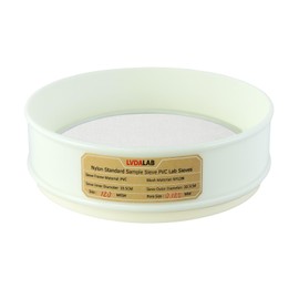 PVC Nylon Lab Sieve 120 Mesh(0.125mm), LVDALAB 7.9Inch(20cm) Diameter Sample Sifter Strainer for Industrial Lab Home