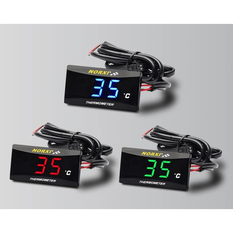 Norxi Cylinder Head Thermometer Engine Temperature Gauge 10mm 14mm with