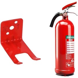 ISOP Universal Fire Extinguisher Cabinet Storage and Brackets - Fire Emergency Set - Extinguisher Brackets 4 Units