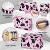 Mulaibdin 4 Pack Makeup Bag, Cows Travel Toiletry Bags for