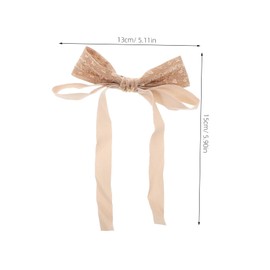 IWOWHERO Girls Bow Clip Bowknot Fabric Hairpin Half-up Hair Bow Tie Stylish Ribbon Clip-in Hair Accessory Elegant and Versatile for All Occasions