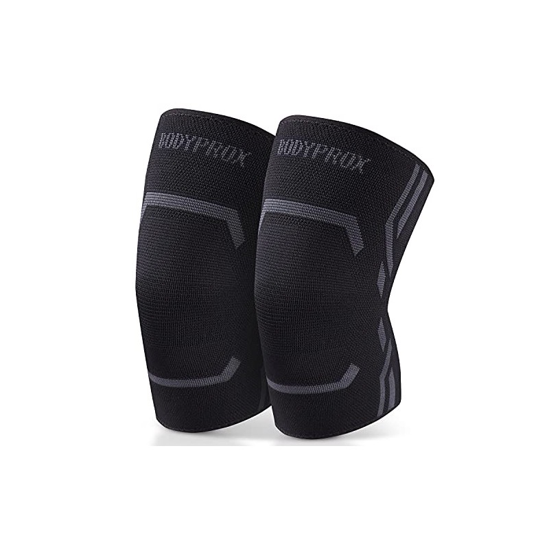 Bodyprox Knee Compression Sleeve 2 Pack for Men and Women,