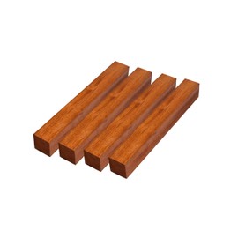 Exotic Wood Zone Honduran Mahogany Turning Wood Blanks (4 pcs) - Kiln-Dried Exotic Wood and Raw Lumber for Sustainable Woodworking, Woodcraft, and Lathe Projects (2" x 2" x 42")