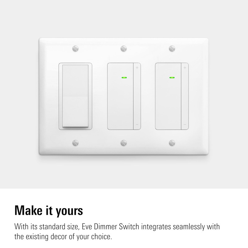 Eve Dimmer Switch (Matter) – Smart Dimmer Switch, for Alexa/Apple/Google/SmartThings/Home