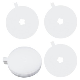 Honbay 100PCS Disposable Candle Protectors - Paper Lids with Pull Tab, Drip Protection for Craft Candle Making (70mm)