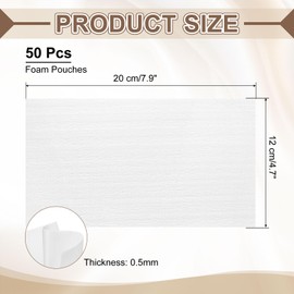 sourcing map 50 Pcs Cushion Foam Pouches, 8" x 5" Cushioning Packing Supplies Cushioning Foam Padding Sheets for Moving and Packaging Dishes, China, Books, Photo Frame