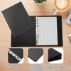 PATIKIL A5 Binder Cover 2pcs PP 6 Rings Loose Leaf