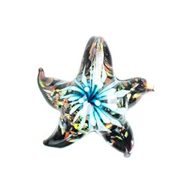 Paracord Planet Glass Starfish Pendants Available in Various and Unique Colors (Blue "Osiris")