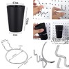 S.fields.inc Perforated Board Cup Holder Pegboard Hook with Cup Set