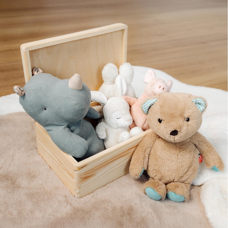 Creative Deco Wooden Box with Lid, 30 x 20 x