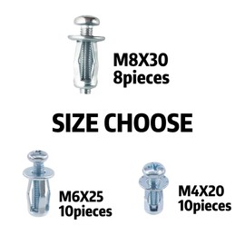 Cavity Dowels, Metal Cavity Dowels, Expansion Dowels, Can be Combined with Cavity Dowel Pliers (M8 x 30)