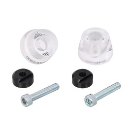 Kitaco 506-1320080 Ducks 125 (JB04) Clear Bar End Cap, White