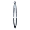 Anika Kitchen Tongs with Soft Grip, Black