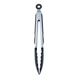 Anika Kitchen Tongs with Soft Grip, Black