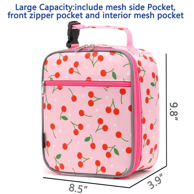 FlowFly Kids Lunch box Insulated Soft Bag Mini Cooler Back