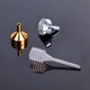 CKANDAY 10 Pack Small Metal Funnels with 2 Pcs Mini