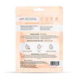 Skin Sense - Mascarilla Facial de Tela Biodegradable Coreana (1 Piezas) | Hecho en Corea | Ecológicas y Naturales - Innovadora Tecnología de Corea con Vitamina C