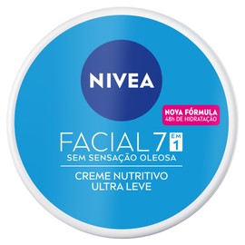 NIVEA Crema Facial Hidratante 7 En 1 Cuidado Nutritivo (200 ml), crema de sensación ligera y rápida absorción 24 horas de humectación sin sensación...
