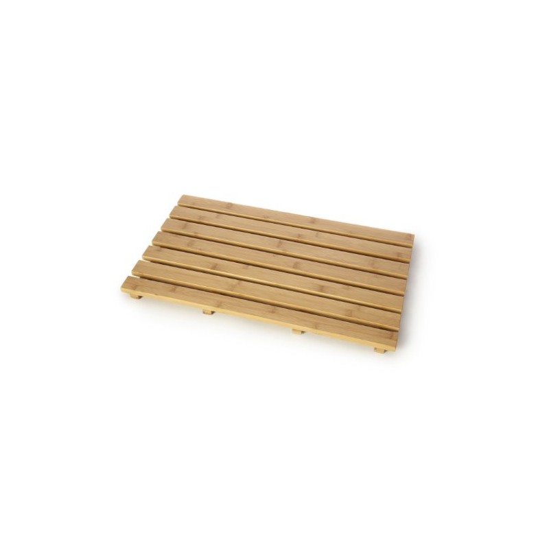 Modern Natural Wood Rectangular Duckboard Bathroom Toilet Shower Non Slip